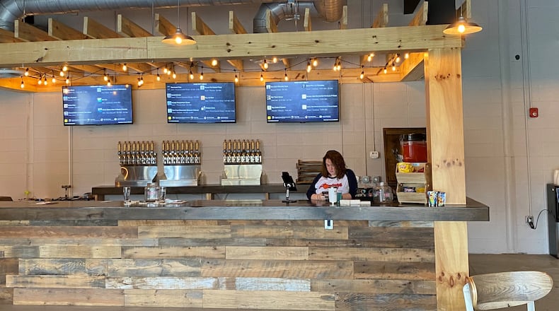 Pontoon Brewing recently opened a new taproom and production facility in Tucker, Georgia. 
(Bob Townsend for the Atlanta Journal Constitution)