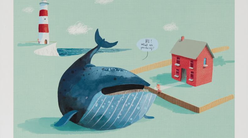 A page from Oliver Jeffers children's book. His work will be on view at the High Museum of Art in 2022