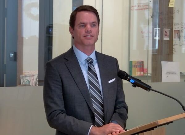 Atlanta-based entrepreneur David Cummings spoke at a hearing of the House Study Committee on Georgia's Investment Funds on Tuesday in Atlanta. (Screenshot)