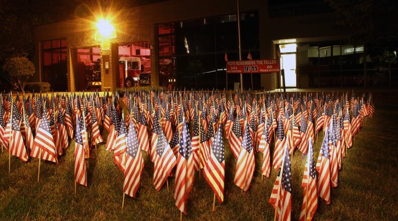 "Peachtree City Fire Department Station 82 remembers the 343 fire fighters and 60 Police Officers who lost their lives on 9/11," wrote Freddy Frank of Peachtree City.