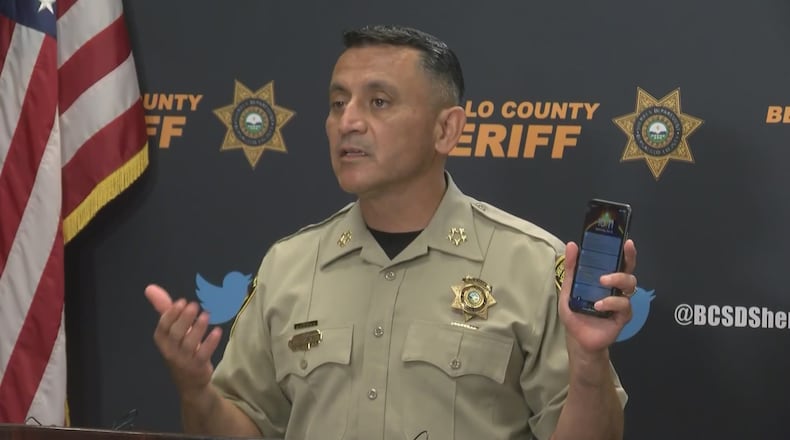 Bernalillo County Sheriff Manuel Gonzales, a Democrat, was not injured during the bizarre stunt that occurred Wednesday as the candidate was answering questions from constituents.