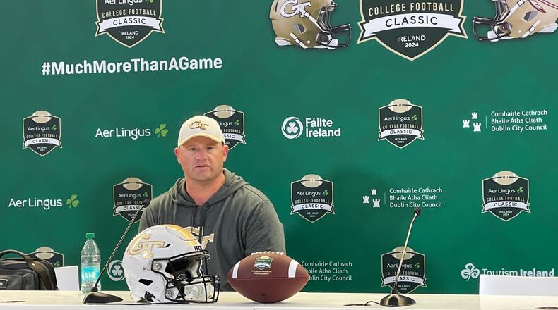 The sights from Georgia Tech in Ireland prior to playing Florida State on Saturday.