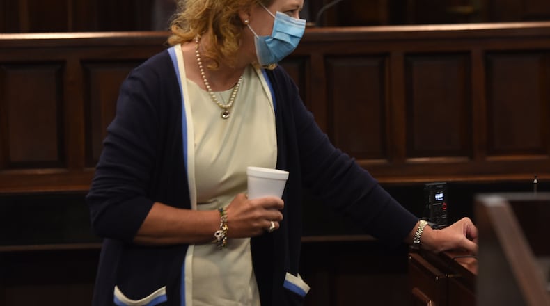 Glynn County District Attorney Jackie Johnson recused her office from the Ahmaud Arbery case days after the February killing. But the way she and Waycross District Attorney George Barnhill handled the case in its early days received criticism and became the subject of state and federal investigations. Ryon Horne/RHORNE@AJC.COM