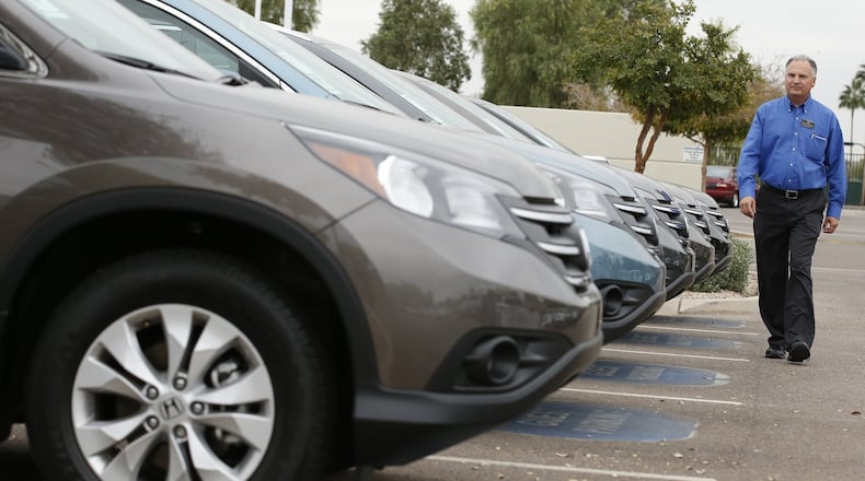 Nationally, tens of millions of used cars are sold each year. CarMax says its retail operations accounted for about 722,000 of those sales last year. The company also sold 409,000 vehicles in auctions. (AP Photo/Ross D. Franklin)