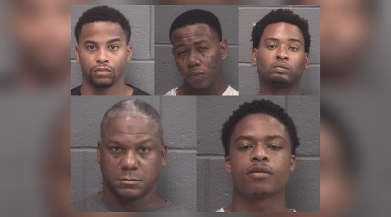 Top row, from left: Ricky Bridgewater, Samuel Brown, Bernard Lewis. Bottom row: Lorenzo Moore, Katreyvion Smith.