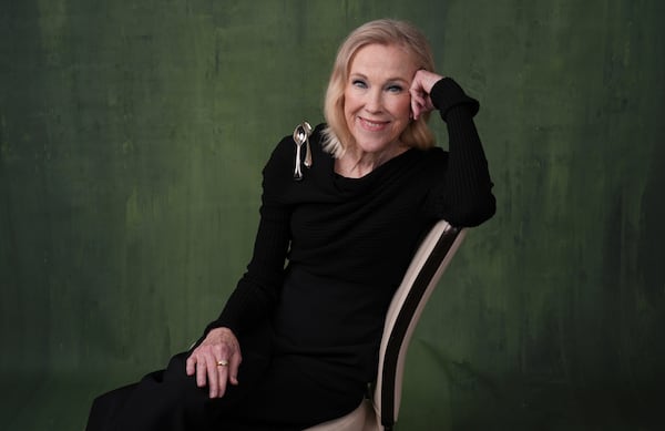 Catherine O'Hara, a cast member in the Apple+ series "The Studio," poses for a portrait on Thursday, March 20, 2025, in Los Angeles. (AP Photo/Chris Pizzello)