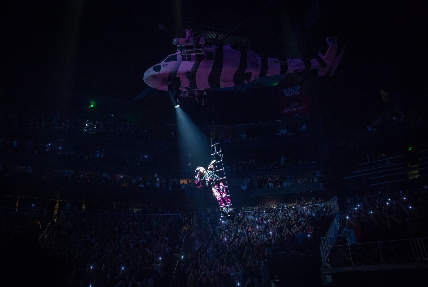 Machine Gun Kelly brings his Mainstream Sellout tour to State Farm Arena in Atlanta on Friday, June 17, 2022. (Photo: Ryan Fleisher for The Atlanta Journal-Constitution)