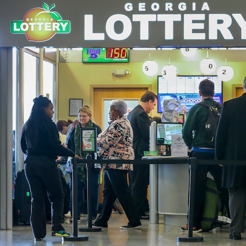 Three Georgia Lottery players won $1 million each to kick off 2026. (AJC File)