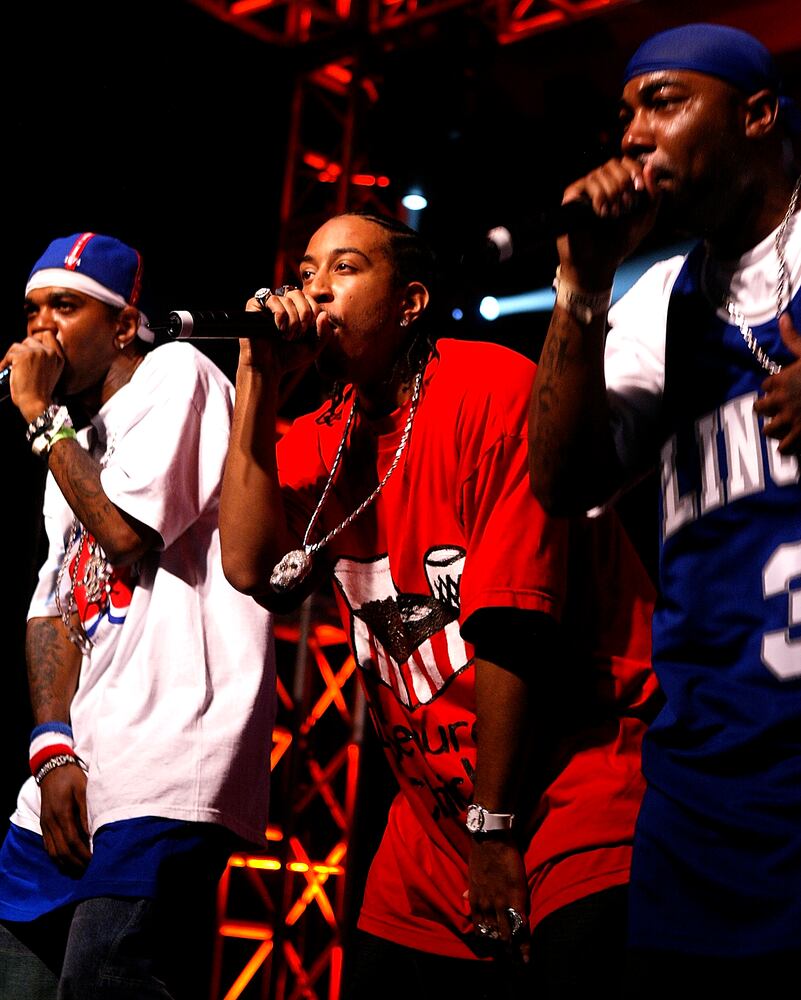 Scenes from the rapper's career