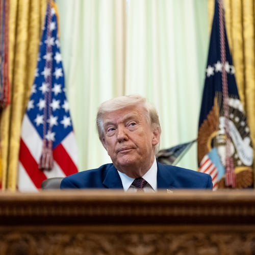 President Donald Trump speaks in the Oval Office of the White House, Wednesday, June 3, 2026, in Washington. (AP Photo/Alex Brandon)