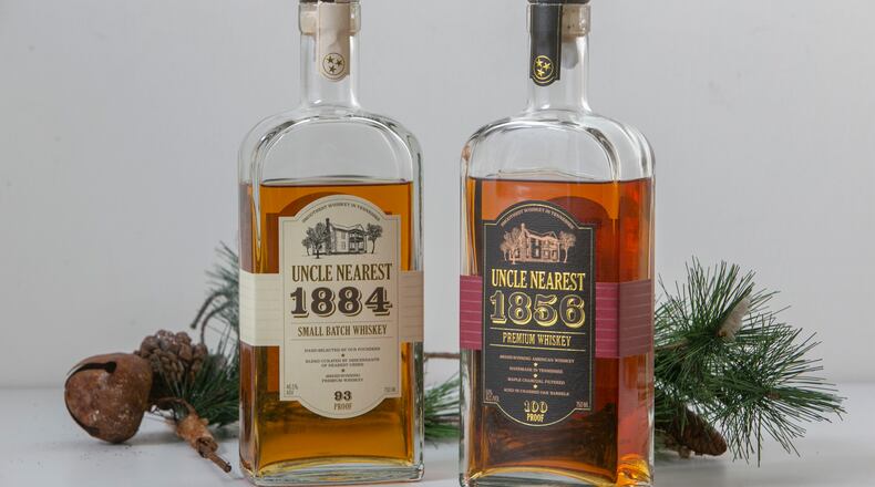 Uncle Nearest, 1884 Small Batch Whiskey, (left) and Uncle Nearest 1856 Premium Whiskey. Craig's annual holiday whiskey list.