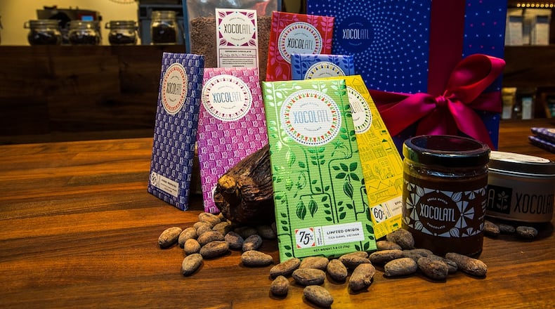 Xocolatl in Krog Street Market is a chocolatier transforming beans to bars in their Krog Street Market location. The entire process from hand-cracking the beans, to separating the bits from the shells in a winnow, and stone-grind them for days until chocolate begins to form takes place in the shop. The small batch production of cacao from various regions around the world and organic cane sugar are the only ingredients in many of their bars. Some varieties are flavored with peppermint, coffee, coconut milk, and sea salt.