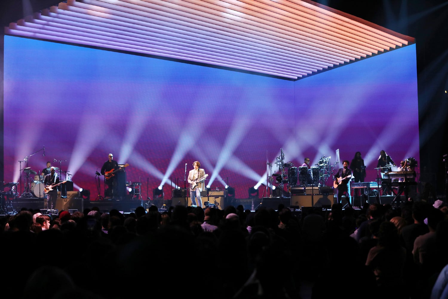 John Mayer rocked a sold-out State Farm Arena on Friday, April 8, 2022, on his SOB Rock Tour, with Yebba opening the first of two nights. (Photo: Robb Cohen for The Atlanta Journal-Constitution)