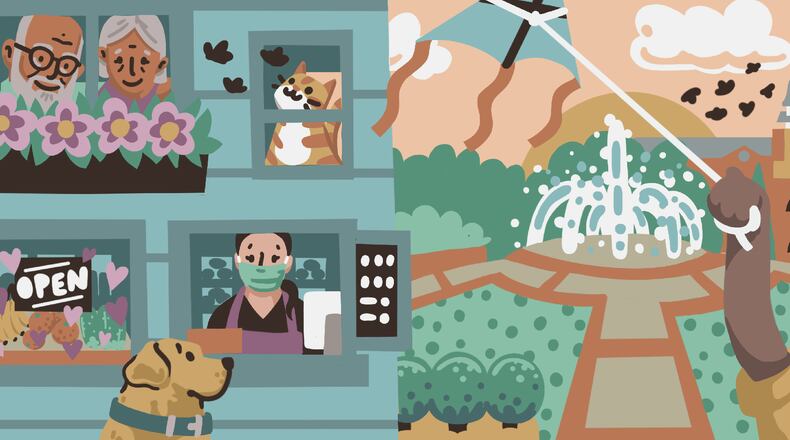 Duluth's contactless community art mural will be on display by May 14 in downtown. (Courtesy Duluth Public Arts Commission)