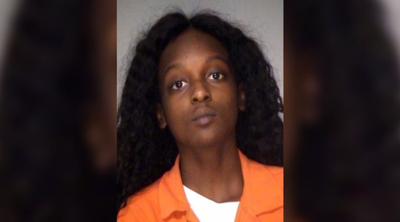 Alexis Sharpe is in jail after an argument turned violent, officials with the Bibb County Sheriff’s Office said.