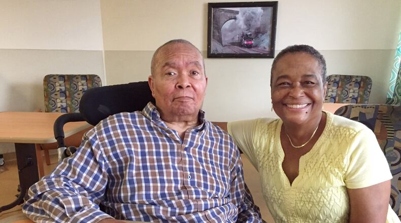 Ralph McCall, pictured with his wife Linda, was living at the VA’s long-term care center in Decatur before being evacuated to clear bed space for an expected surge in COVID-19 patients.