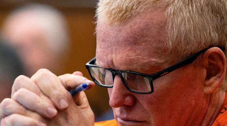 FILE - Alex Murdaugh, convicted of killing his wife, Maggie, and younger son, Paul, in June 2021, listens during a hearing on the motion for a retrial, Jan. 16, 2024, at the Richland County Judicial Center, in Columbia, S.C. (Gavin McIntyre/The Post and Courier via AP, Pool, File)