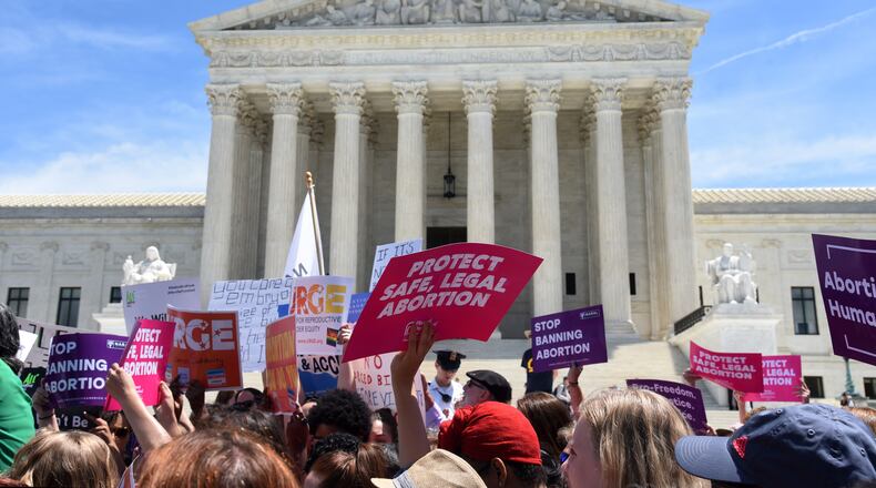 Monday will mark two years since the U.S. Supreme Court overturned Roe v. Wade, a 1973 decision that ensured the right to abortion. "Politically Georgia" focused Friday on that decision's impact on the political landscape in Georgia and the rest of the nation. (Olivier Douliery/Abaca Press/TNS)