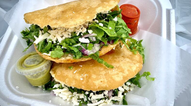 You can get pastor gorditas from Taqueria Mami, located inside a gas station in Atlanta's Riverside neighborhood. Henri Hollis/henri.hollis@ajc.com