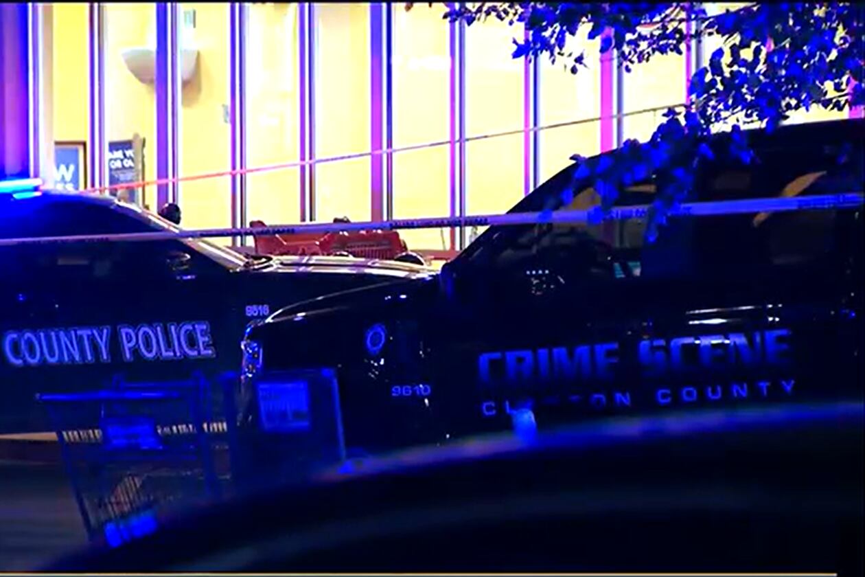 Clayton County police investigate a deadly shooting outside a Kroger grocery store on Tara Boulevard late Wednesday, June 25, 2025. (Courtesy of Channel 2 Action News)