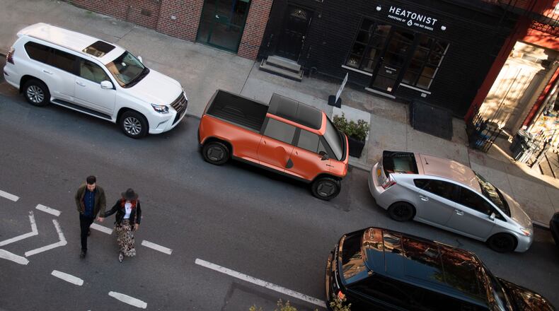 According to the manufacturer, the Telo mini truck, named the Telo MT1, is an “urban adventure vehicle.” (Rendering courtesy of TELO)
