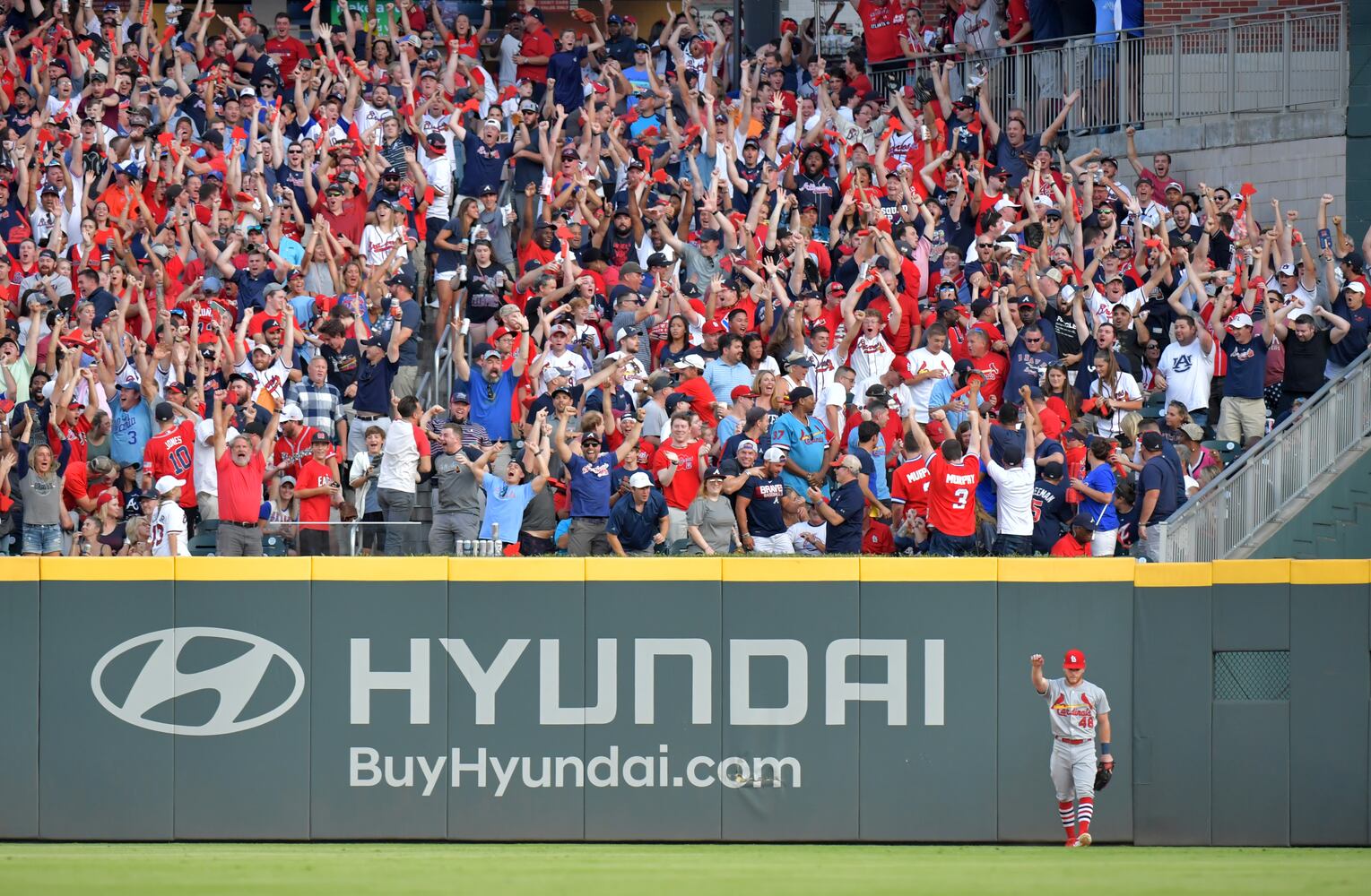 Photos: Braves bounce back, shut out Cardinals in Game 2 of playoffs