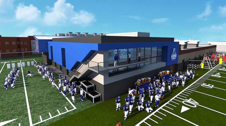 A view of the $2.5 million Strength and Conditioning Center for football, which will be located in the practice facility on Martin Luther King Jr. Drive.