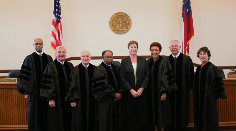 Putnam County Chief Magistrate Ellen I. Pierce (4th from right) died following  a collision Saturday night.
