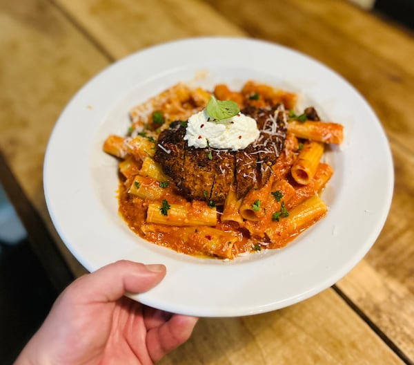 In addition to popular Italian-style sandwiches, Mountain Top Restaurant serves pasta dishes such as Rigatoni alla Vodka with pancetta-cream sauce and breaded chicken cutlet. (Photo by Danny Lyons)