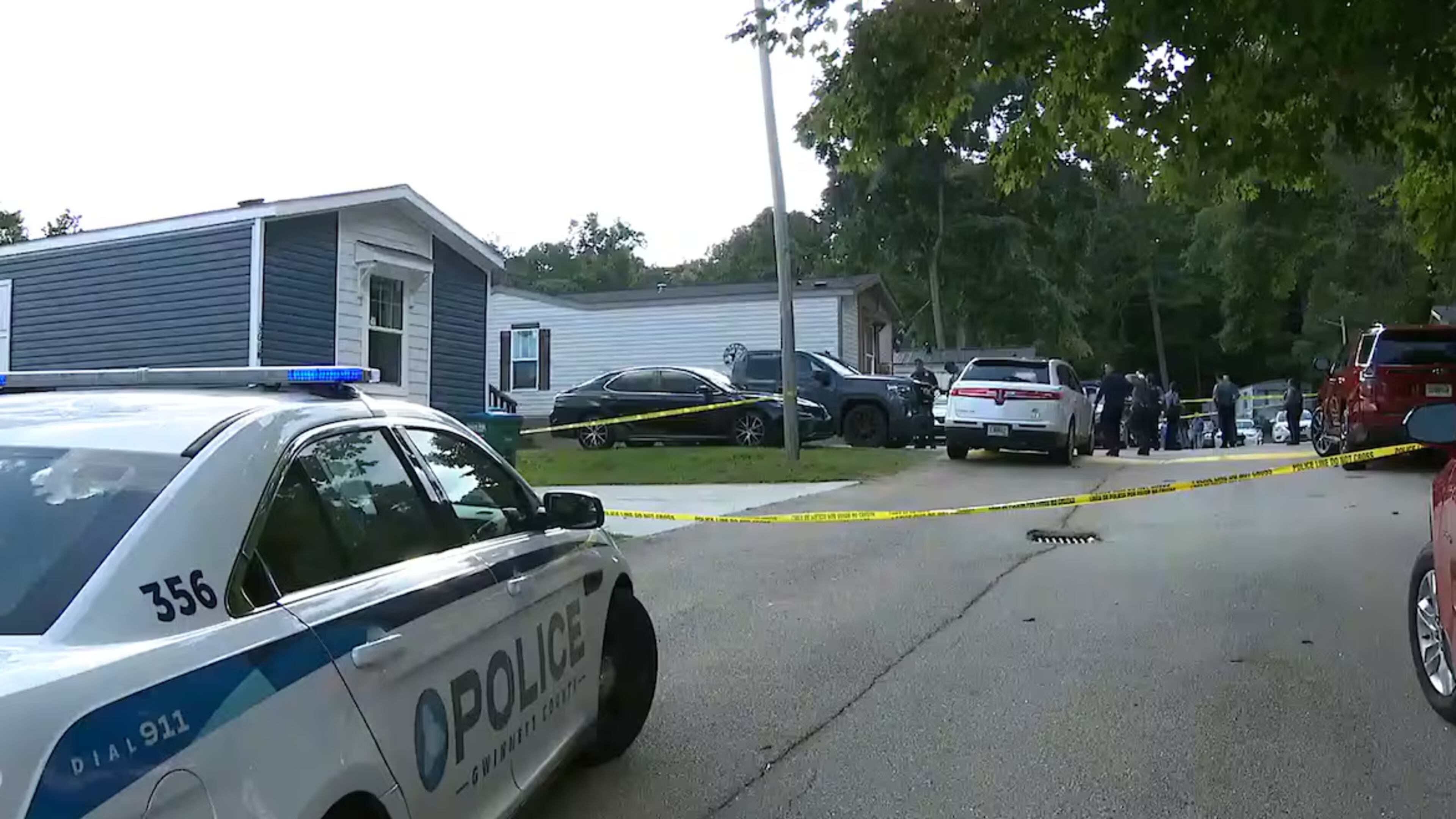 Gwinnett County police said they are investigating a double shooting near Stone Mountain on Sunday. (Courtesy of Channel 2 Action News)
