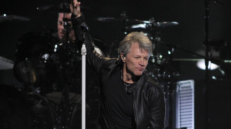 Jon Bon Jovi and the gang played Philips Arena in February 2017 and will return in April. (Akili-Casundria Ramsess/Special to the AJC)