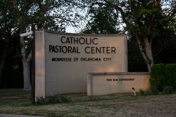 The Archdiocese of Oklahoma City is seen on Thursday, April 17, 2025 in Oklahoma City, Oklahoma. (AP Photo/Nick Oxford)