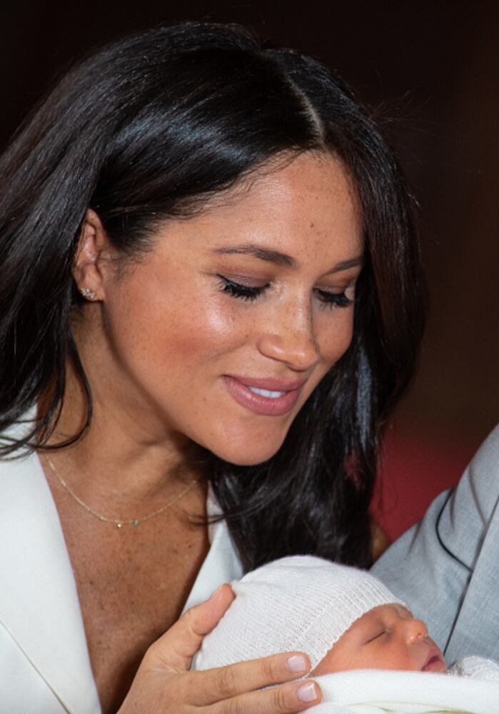 Photos: Prince Harry and Meghan Markle reveal royal baby