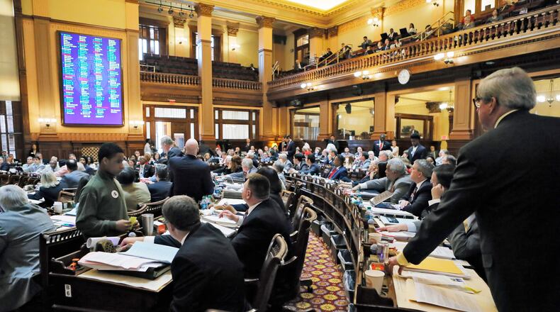 Georgia House of Representatives.. FILE PHOTO: BOB ANDRES /BANDRES@AJC.COM