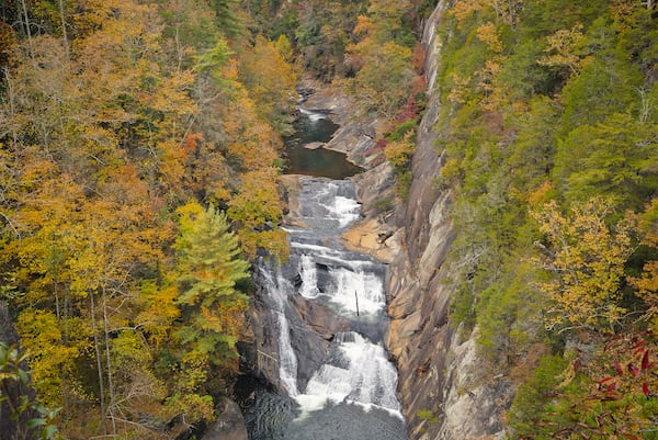 Tallulah Falls at Tallulah Gorge State Park.
