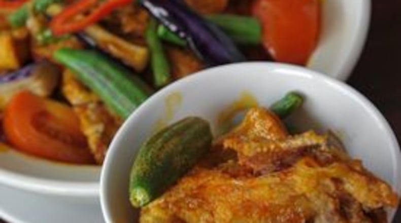 Fish head curry at Mamak. (credit: Becky Stein)