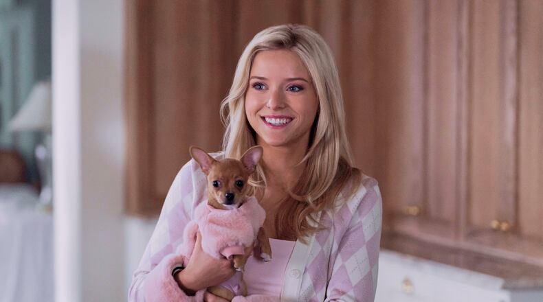 This image released by Prime Video shows Lexi Minetree, as Elle Woods, in a scene from "Elle." (Jessica Brooks/Prime Video via AP)