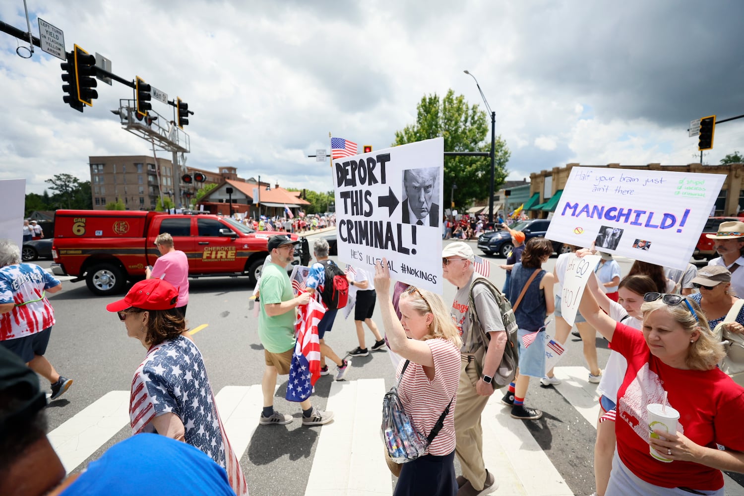 Several demonstrations are taking place across the state 
