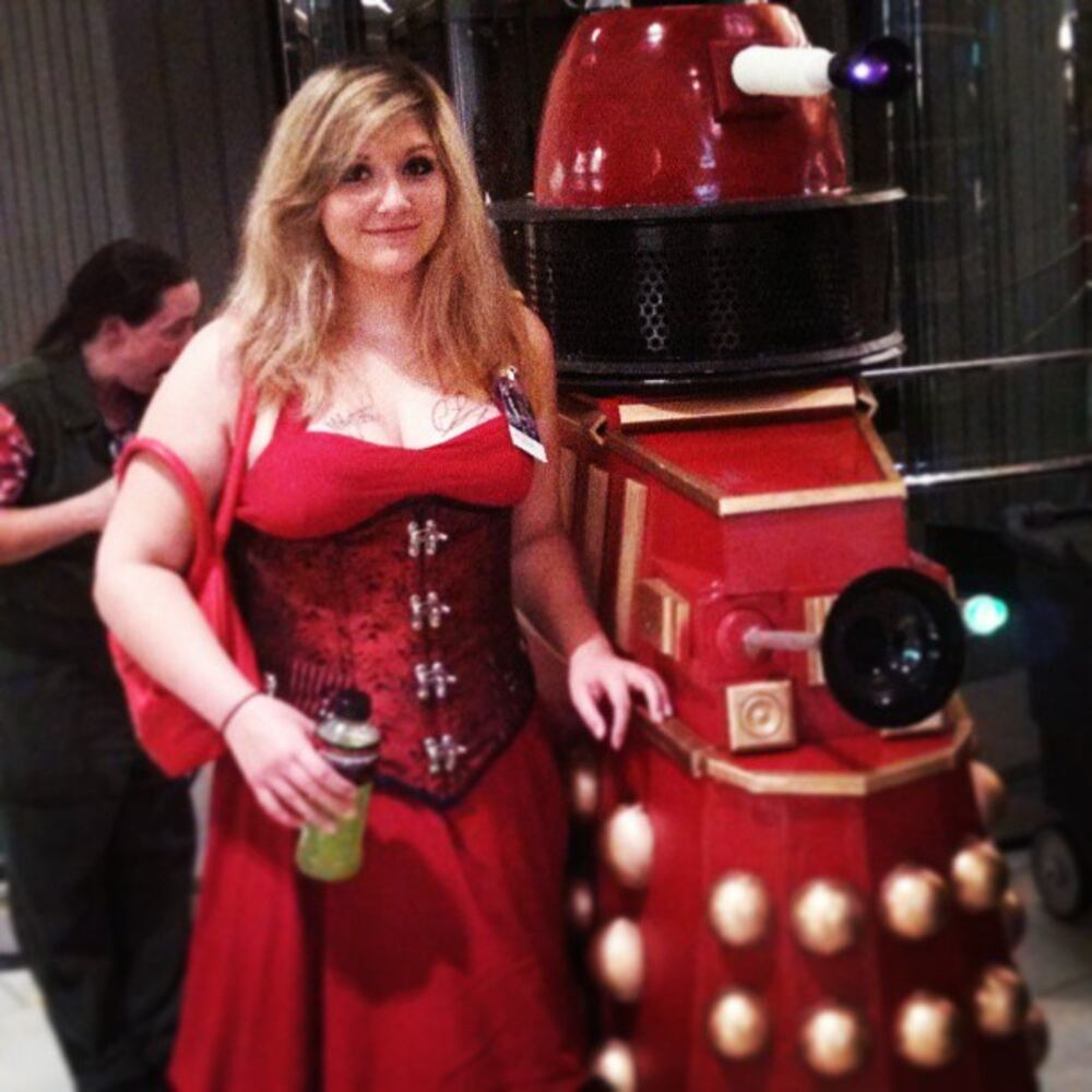 Exterminate the hatred, Love a Dalek! #dragoncon #DoctorWho #dalek -- @ladyarbitersweetbow