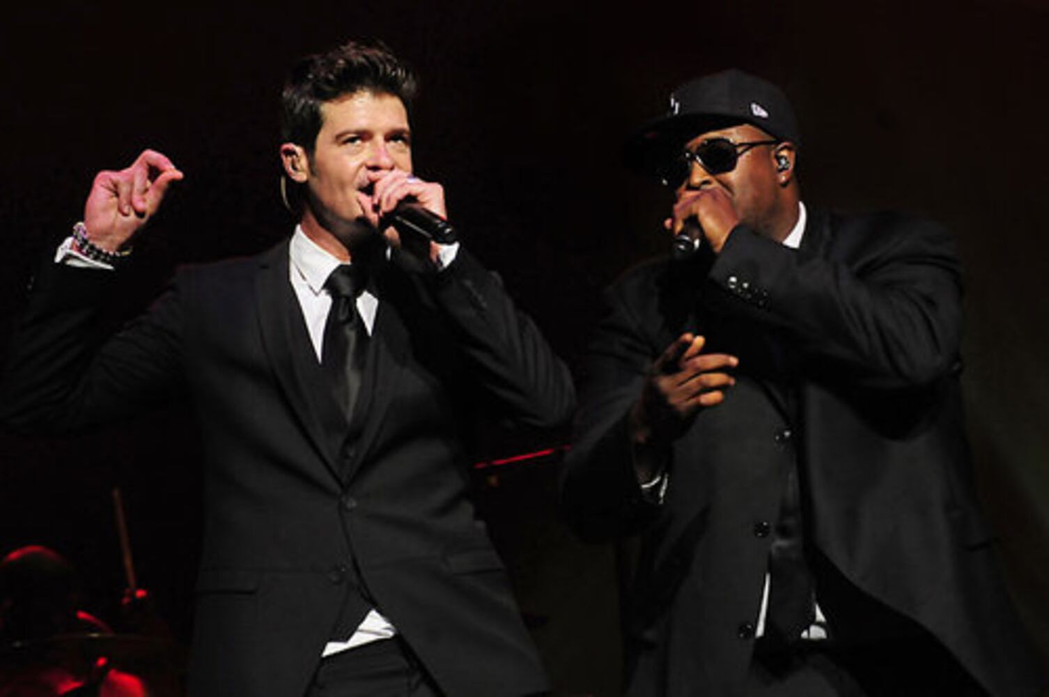 Robin Thicke and Kelly Rowland at The Fox