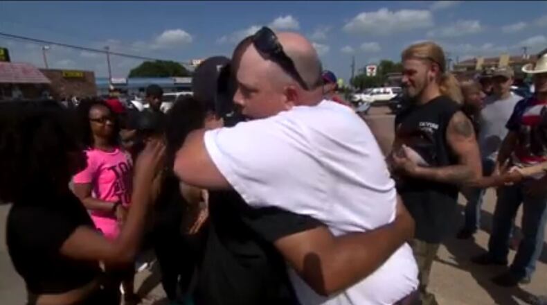 The top Facebook post of 2016 involved two counter-protest groups uniting in Dallas just days after the deadly police shootings.