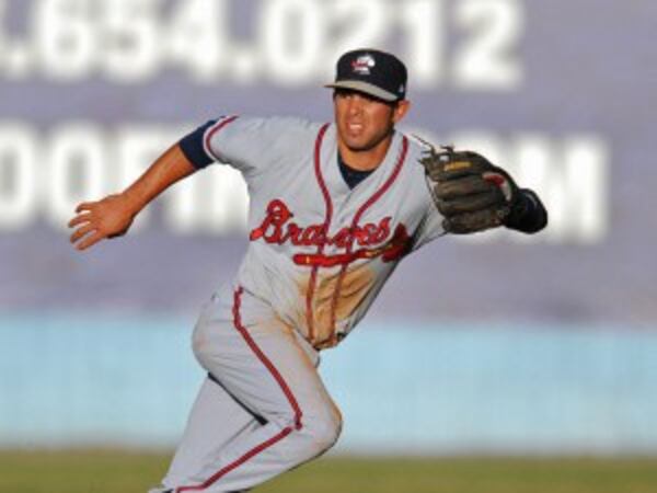 Jose Peraza remains the top prospect in the Braves organization, though the next two on the list changed this offseason. (AP photo)
