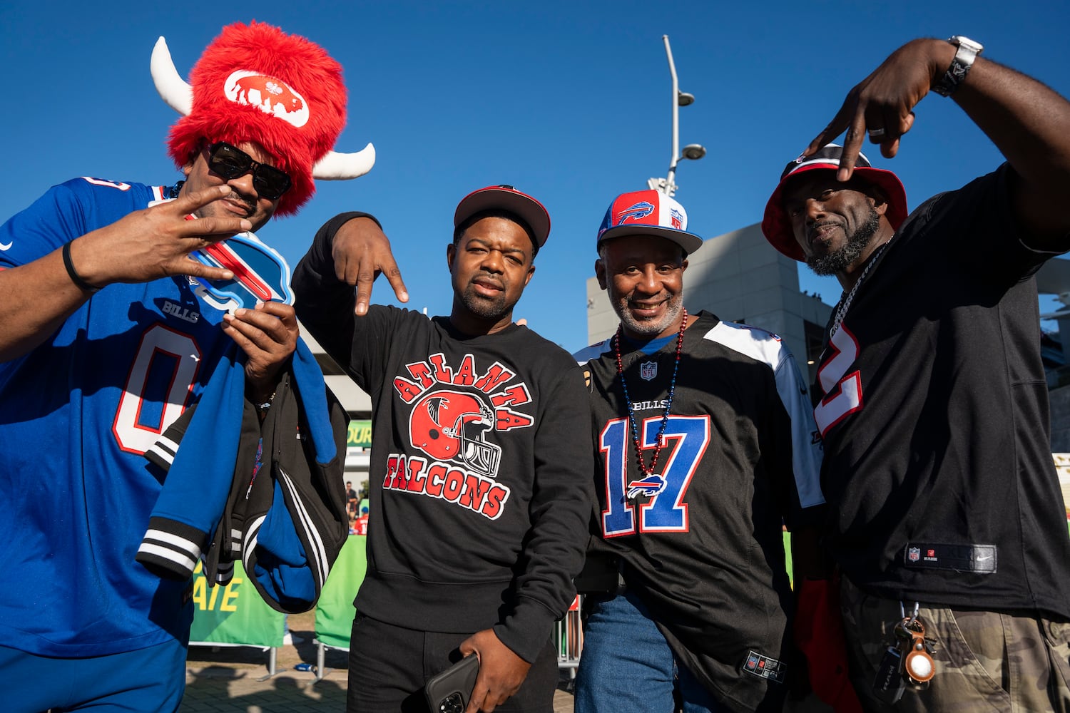 Photos of Bills fans tailgating before Falcons game 10/13/25