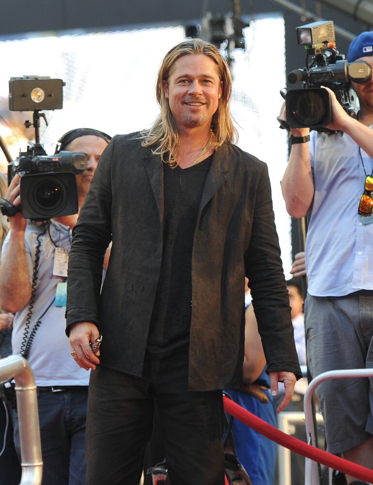 Fans turn out to greet Brad Pitt