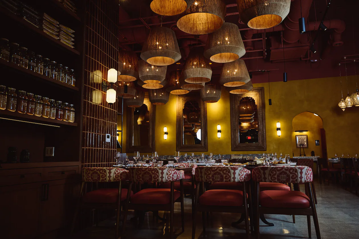 Ghee Indian Kitchen in the Miami neighborhood of Wynwood. Chef and co-owner Niven Patel said the design and decor was nearly identical to Atlanta's West Midtown location. (Felipe Cuevas/Courtesy of Ghee Indian Kitchen)