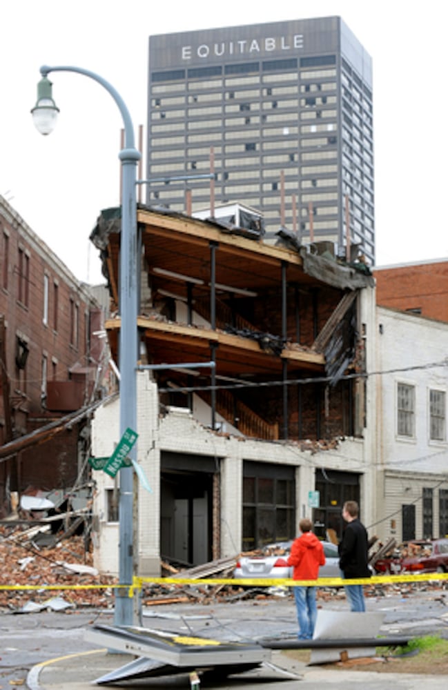Atlanta tornado: Bird's-eye view of damage