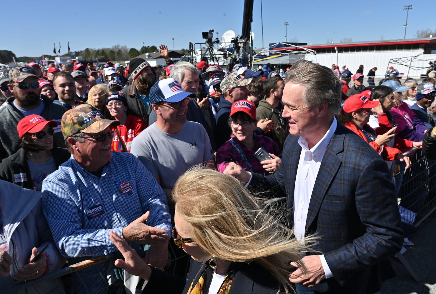 Trump headlines rally for Georgia GOP candidates