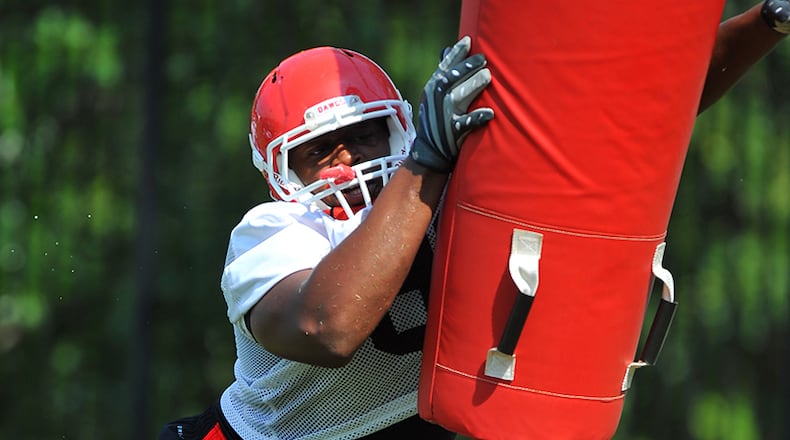 Sophomore James DeLoach is slated to start at the strongside outside linebacker position.