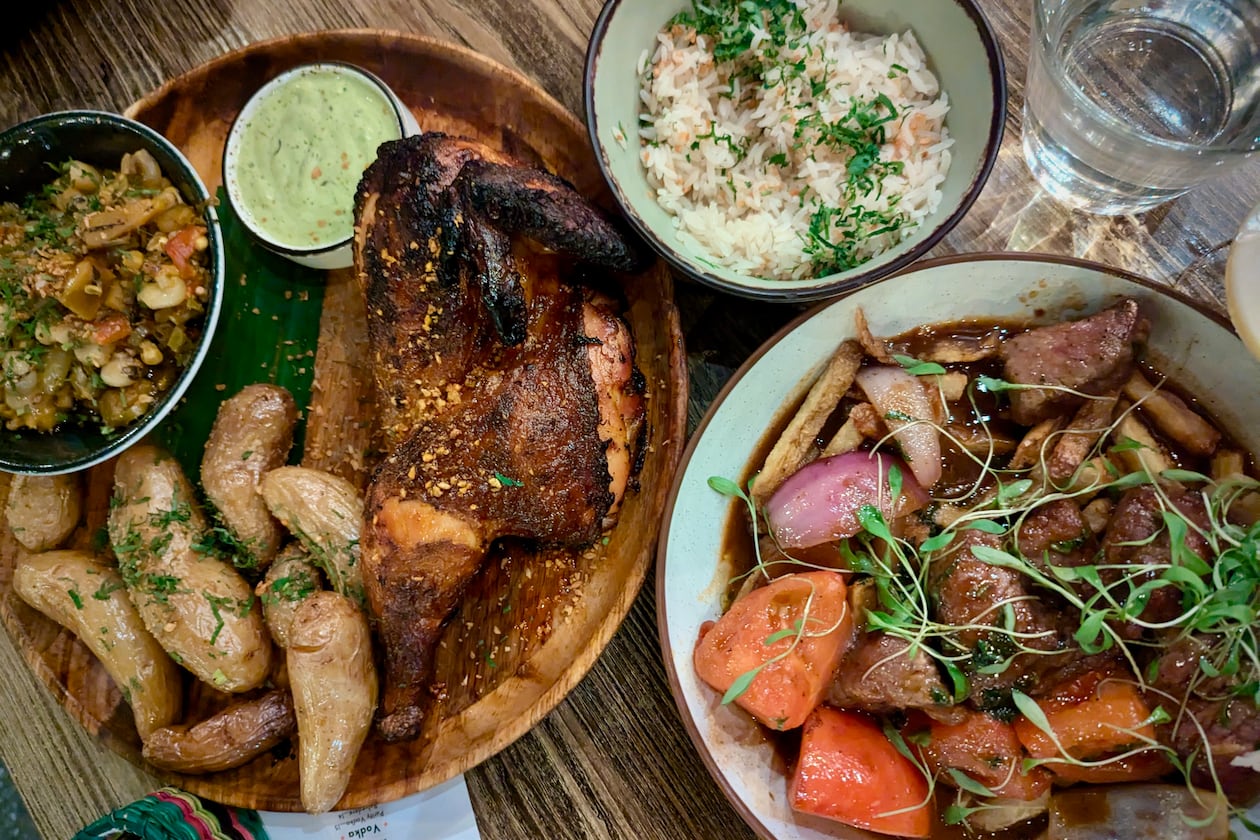 A selection of dishes from Tio Lucho's in Poncey-Highland. The restaurant will host a chef collaboration dinner featuring Nikkei cuisine. (Su-Jit Lin for the AJC)