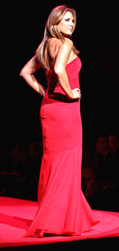 Celebrity Red Dress Runway Photos